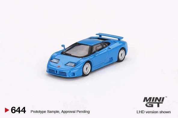 Mini GT MGT00644 1/64 Bugatti EB110 GT Blue Bugatti ürün görseli 1