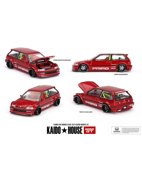 Mini GT 1/64 Honda Civic (EF) Kaido Works V2 ürün görseli 1