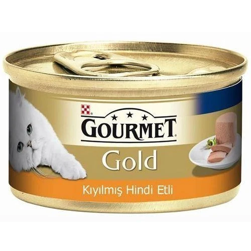 Gourmet Gold Kıyılmış Hindi Etli Yetişkin Kedi Konservesi 85 gr ürün görseli 1