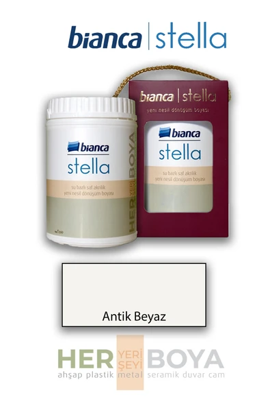 Bianca Stella Su Bazlı Akrilik Boya Antik Beyaz ürün görseli 1