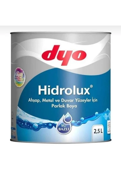 Dyo Hidrolux Su Bazlı Boya Ahşap Metal 2.5lt Beyaz ürün görseli 1