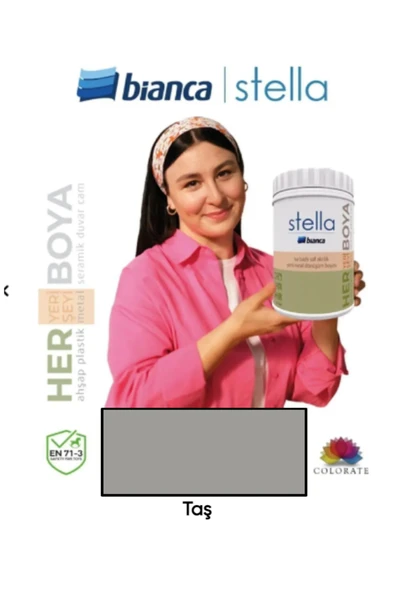 Bianca Stella Boya Yeni Nesil Yaşam Boyası Dolap-Fayans-Cam-Plastik-Ahşap Taş ürün görseli 1