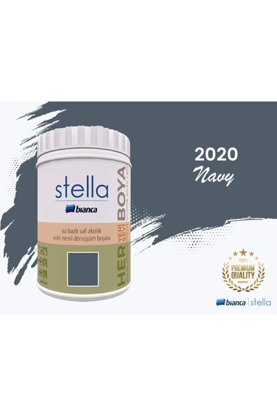 Bianca Stella Su Bazlı Saf Akrilik Boya 1 Litre Navy ürün görseli 1