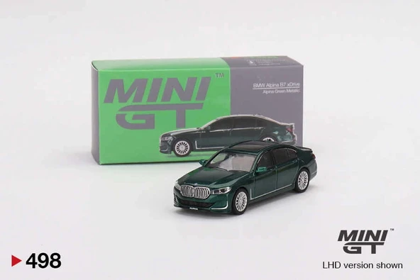 Mini GT MGT00498 1/64 BMW Alpina B7 xDrive Alpina Green Metallic ürün görseli 1