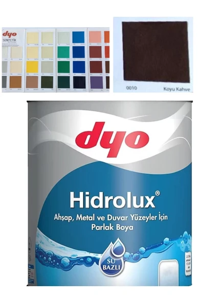Dyo Hidrolüx Su Bazlı Kokusuz Ahşap Ve Metal Boyası 0.75 Lt. Koyu Kahve KOYU KAHVE ürün görseli 1