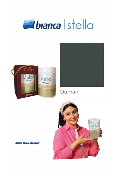 Bianca Stella Su Bazlı Saf Akrilik Boya 500ml - Duman Duman ürün görseli 1