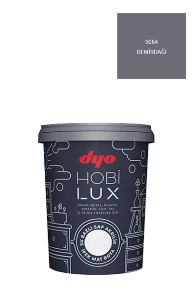 Dyo Hobilux Su Bazlı Saf Akrilik Ipek Mat Boya 0,9 Lt Hobi Boya 9064 Demirdağı Demirdağı ürün görseli 1