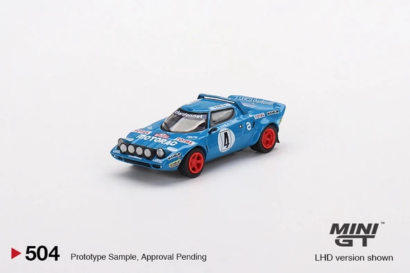 Mini GT MGT00504 1/64 Lancia Stratos HF 1979 Rally MonteCarlo Winner #4 ürün görseli 1