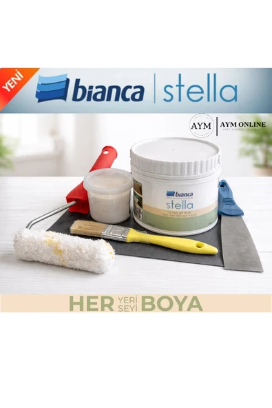 Bianca Stella Tamir Onarım Seti Ahşap-Dolap-Masa-Mobilya-Sandalye-Gardırop-Sehpa Boyası Antik Beyaz ürün görseli 1