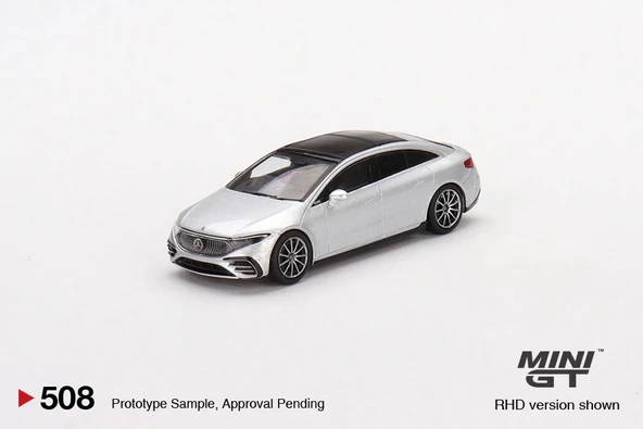 Mini GT MGT00508 1/64 Mercedes-Benz EQS 580 4MATIC Silver Metallic ürün görseli 1