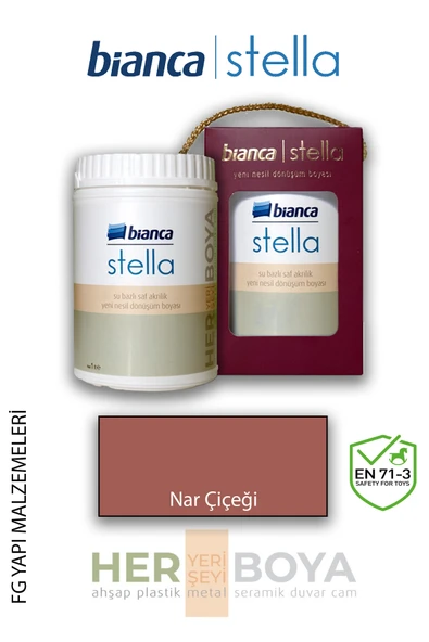 Bianca Stella Su Bazlı Akrilik Boya Nar Çiçeği ürün görseli 1
