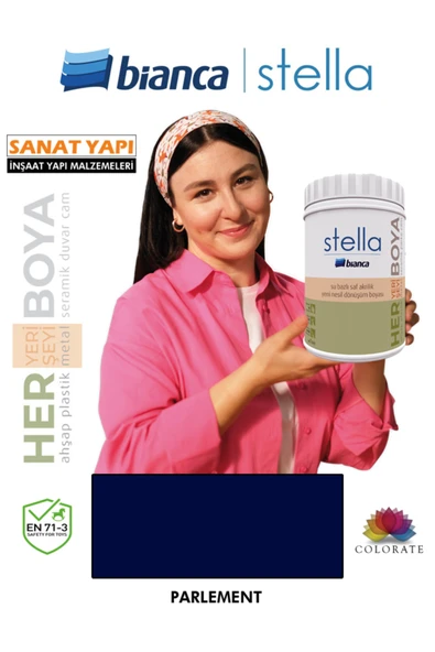 Bianca Stella Su Bazlı Boya Fayans-Mermer-Tezgah-Kapı-Dolap-İç Cephe-Dönüşüm-Mutfak-Banyo-Plastik-Ahşap Parlement ürün görseli 1