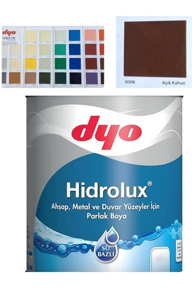 Dyo Hidrolüx Su Bazlı Kokusuz Ahşap Ve Metal Boyası 0.75 Lt. Açık Kahve AÇIK KAHVE ürün görseli 1