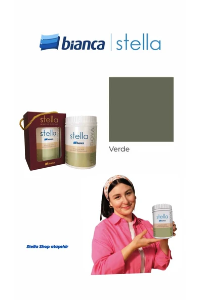Bianca Stella Su Bazlı Saf Akrilik Boya 500ml - Verde Verde ürün görseli 1