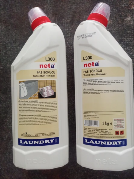 NETA TEKSTİL PAS KİR SÖKÜCÜ 1 KG X 2Lİ - Resim 3