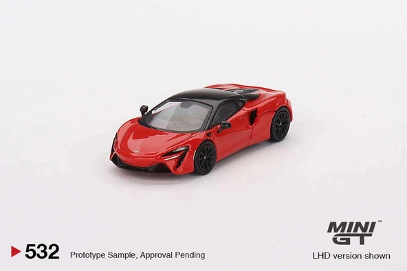 Mini GT MGT00532 1/64 McLaren Artura Vermillion Red ürün görseli 1