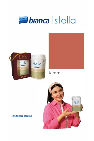 Bianca Stella Su Bazlı Saf Akrilik Boya 500ml - Kiremit Kiremit ürün görseli 1