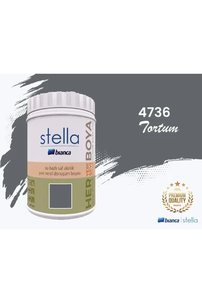 Bianca Stella Su Bazlı Saf Akrilik Boya 1 Litre Tortum ürün görseli 1