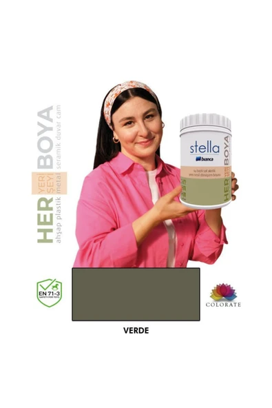 Bianca Stella Serisi Yeni Nesil Yüzey Dönüşüm Boyası - Verde Verde ürün görseli 1