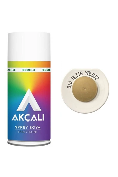 Akçalı Altın Yaldız Yaldızlı Alüminyum-ahşap-plastik-demir-metal-sprey Boyama 400 ml Altın Yaldız ürün görseli 1
