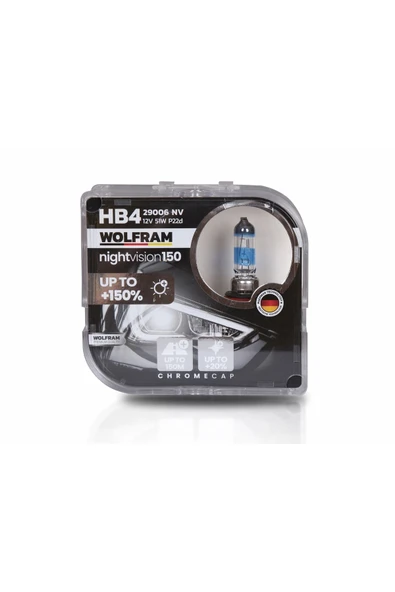 HB4 Ampül NV +%150 Fazla Işık ve %20 Beyaz Işık 12V 51W - WOLFRAM 29006 NV ürün görseli 1