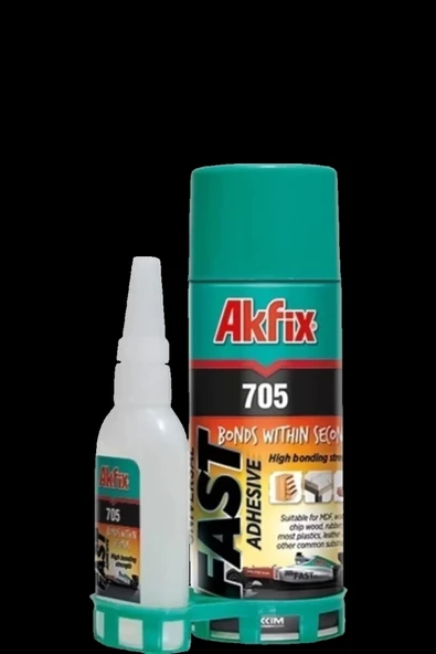 Akfix 705 Mdf Kit Hızlı Yapıştırıcı 400ml 100gr < Sabit Seçenek 1 Değeri > ürün görseli 1