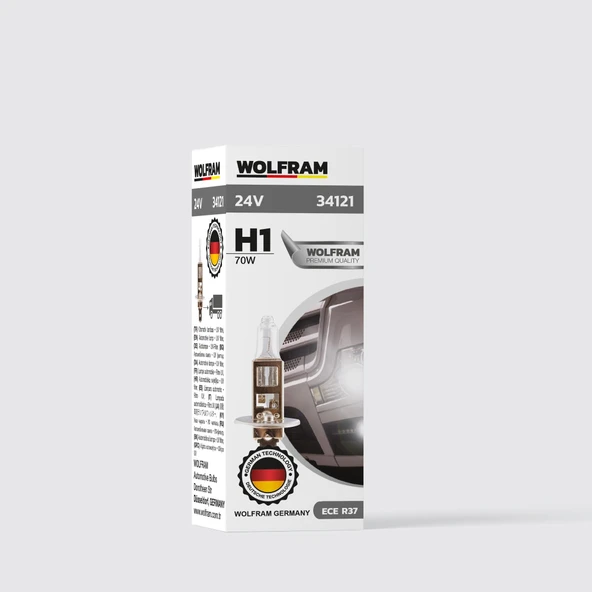 H1 Ampul Standart Işık 24V 70W - WOLFRAM 34121 ürün görseli 1