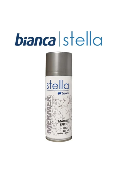 Bianca Stella Mermer Efekt Spreyi 200 ML Gümüş ürün görseli 1
