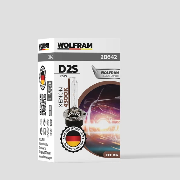 D2S Xenon Ampul Standart Işık Ultraviolet 12V 35W - WOLFRAM 28642 ürün görseli 1