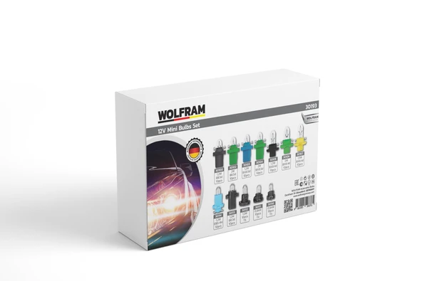 Duylu Gösterge Ampulü 120 Adet Set 12V 1,2W - WOLFRAM 30193 ürün görseli 1