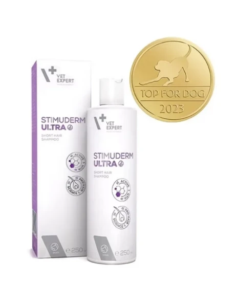 VetExpert Stimuderm Ultra Kısa Tüylü Köpekler İçin Tüy Dökülme Karşıtı Şampuan 250 ml ürün görseli 1