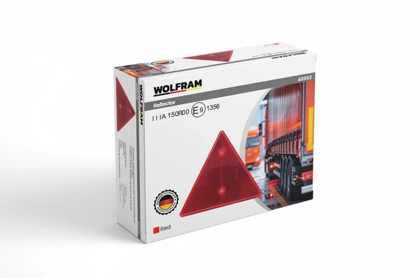 Üçgen Reflektör E-Belgeli (Wolfram 40552) ürün görseli 1