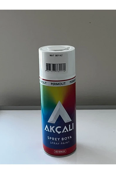 Akçalı Mat Beyaz 501 Alüminyum-ahşap-plastik-demir-metal-sprey Boyama 400 ml 501-MAT BEYAZ ürün görseli 1