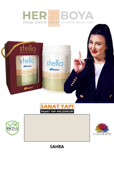 Bianca Stella Su Bazlı Akrilik Boya Sahra Sahra ürün görseli 1
