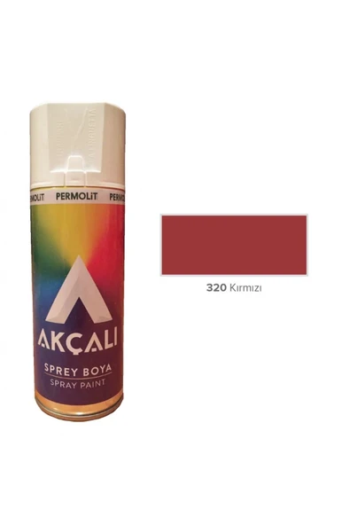 Akçalı Akçalı Akrilik Sprey Boya KIRMIZI 400 ml - 320 Kırmızı ürün görseli 1