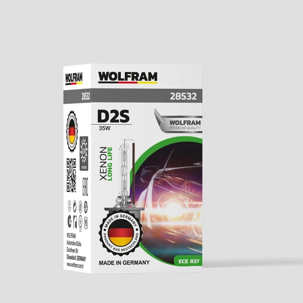D2S Xenon Ampul Standart Işık Uzun Ömür 12V 35W - WOLFRAM 28532 ürün görseli 1