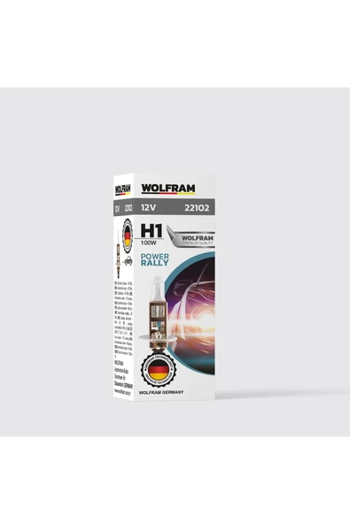 H1 Ampül Standart Işık 12V 100W - WOLFRAM 22102 ürün görseli 1