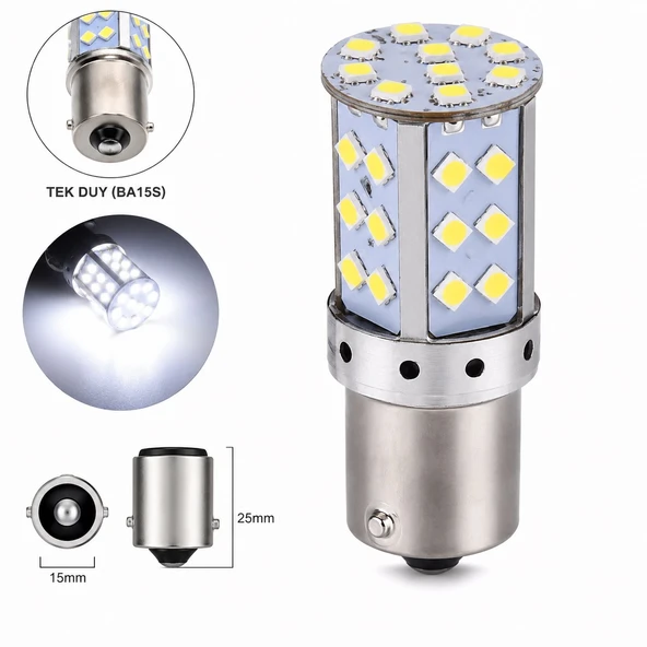 35 Ledli Ultra Parlak Geri Vites Led Ampul Beyaz ürün görseli 1