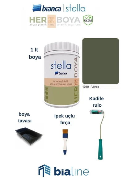 Bianca Stella Boya Seti Verde ürün görseli 1