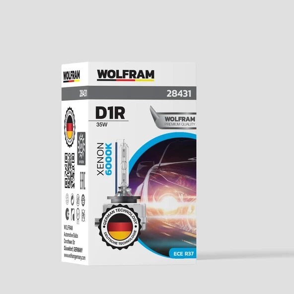 D1R Xenon Ampul Beyaz Işık 12V 35W - WOLFRAM 28431 ürün görseli 1