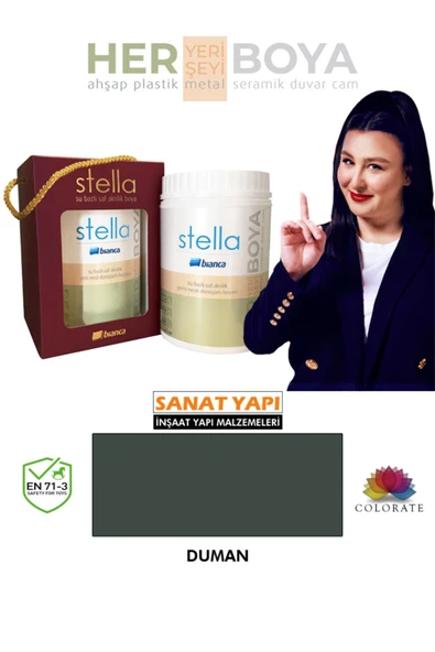 Bianca Stella Su Bazlı Akrilik Boya Duman Duman ürün görseli 1