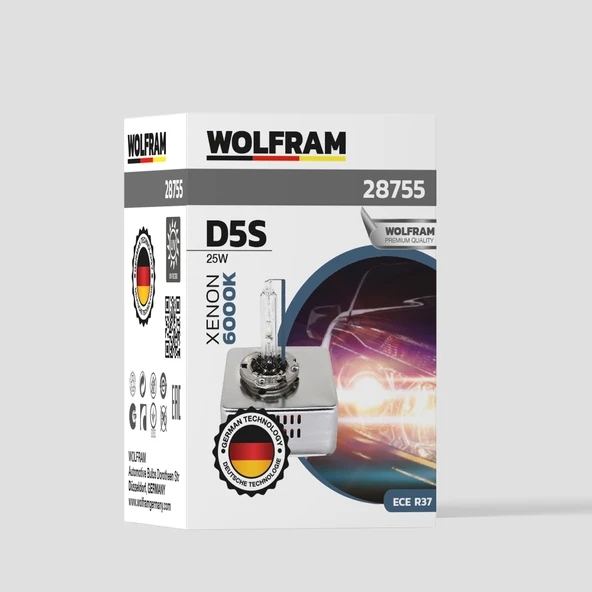 D4S Xenon Ampul Beyaz Işık Ultraviolet 12V 35W - WOLFRAM 28755 ürün görseli 1