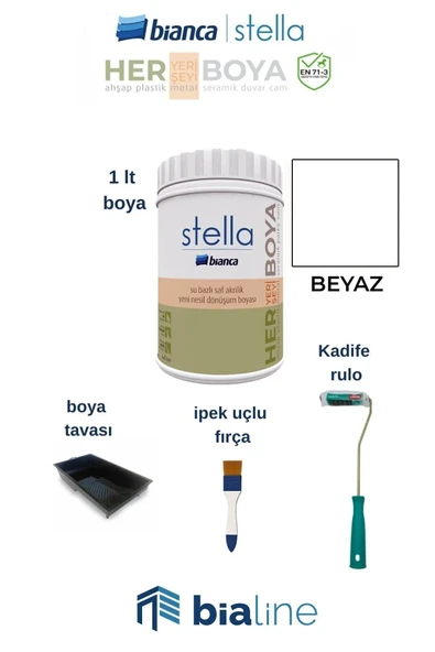 Bianca Stella Boya Seti Beyaz ürün görseli 1