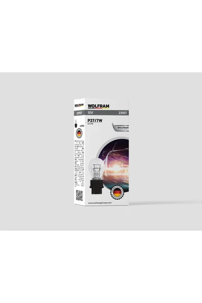 Plastik Duylu U.S.A Tip Ampul 12V 27/7W (10 Adet) - WOLFRAM 23157 ürün görseli 1