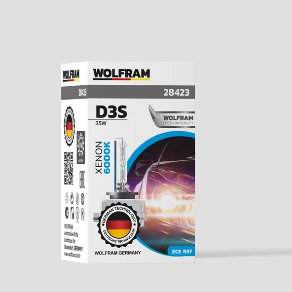 D3S Xenon Ampul Beyaz Işık 12V 35W - WOLFRAM 28423 ürün görseli 1