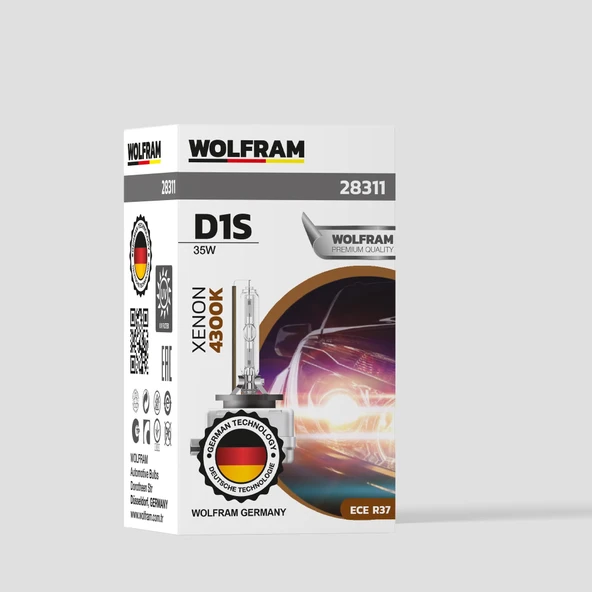 D1S Xenon Ampul Standart Işık 12V 35W - WOLFRAM 28311 ürün görseli 1