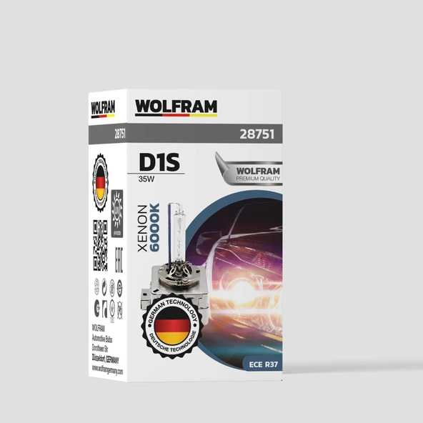 D1S Xenon Ampul Beyaz Işık Ultraviolet 12V 35W - WOLFRAM 28751 ürün görseli 1
