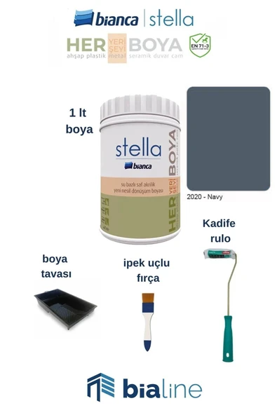 Bianca Stella Boya Seti Navy ürün görseli 1