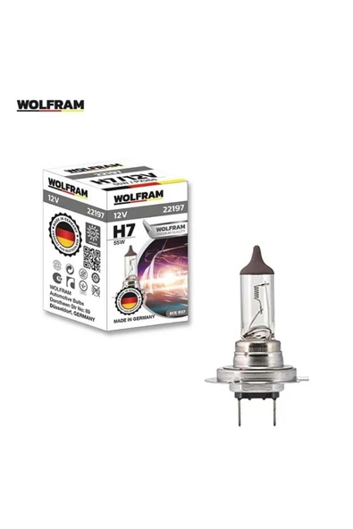 H7 Ampul Standart Işık 12V 55W - WOLFRAM 22197 ürün görseli 1