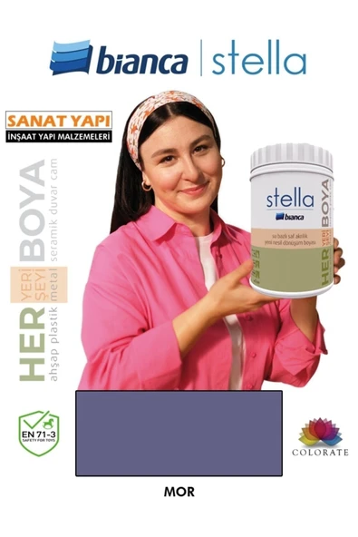 Bianca Su Bazlı Akrilik Boya 500Ml Mor ürün görseli 1
